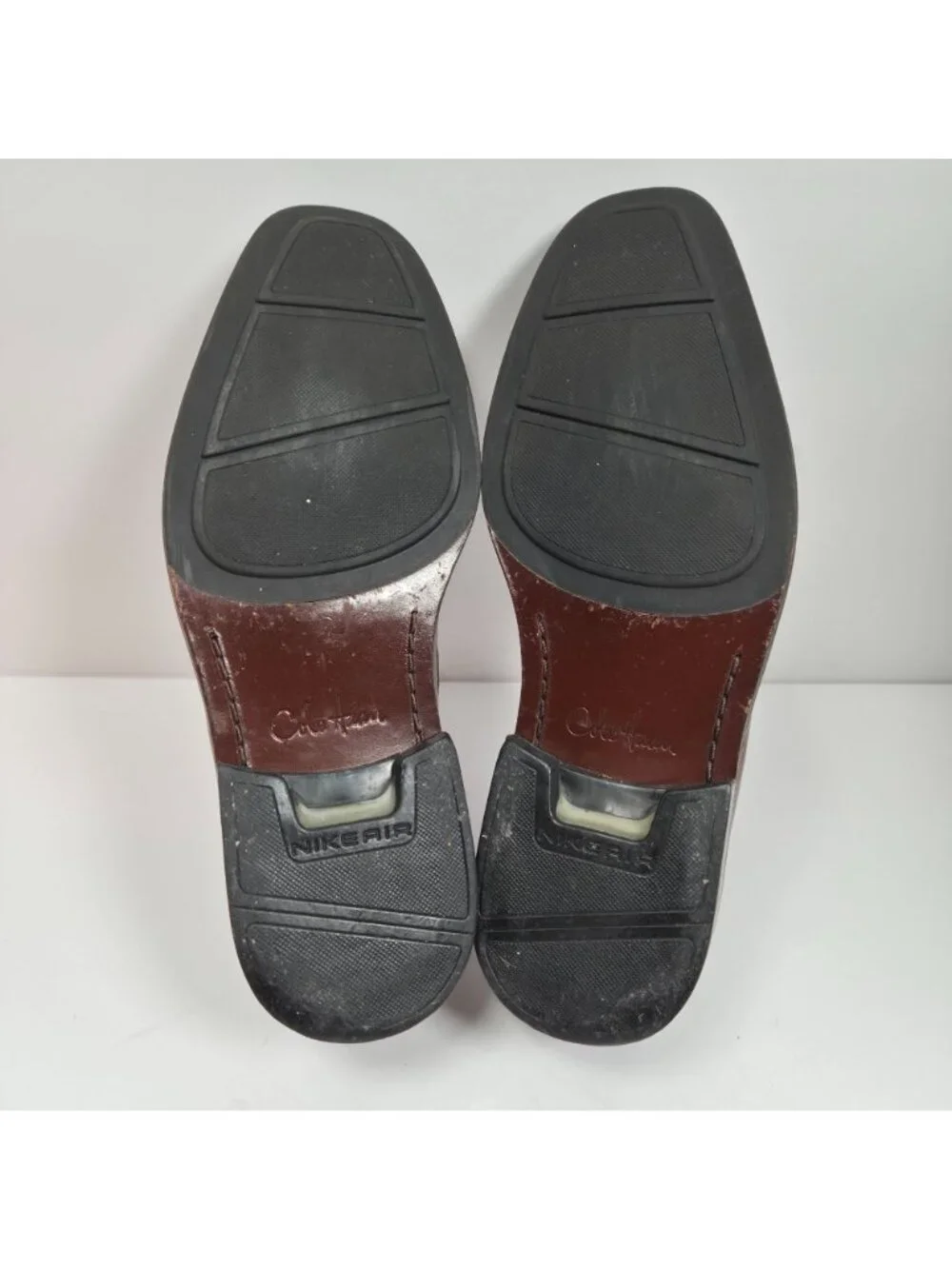 Cole Haan Nike Air Men's Brown Leather Loafers Slip-On Dress Shoes Size 9 M